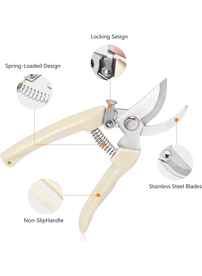 Garden Pruning Shears, Professional Bypass Pruner Hand Shears, Garden Scissors, Plant Pruning Shears for Cutting Flowers - Image 3